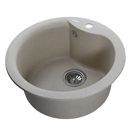 Кухонная мойка гранитная Globus Lux Orta песчаный 485мм-А0004, Sand - фото 4