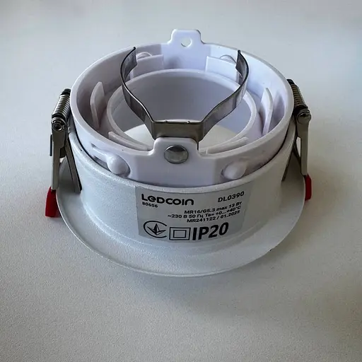 Встраиваемый светильник Ledcoin DL0390 под лампу белый - фото 3