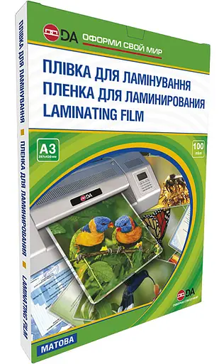 Плівка для ламінування, А3, 100 мкм, матова, 100 од, D&A Art Antistatic (1120102130800) - фото 1
