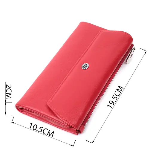 Кожаный женский кошелек ST Leather 19.5х10.5х2 см acs0029414 - фото 3