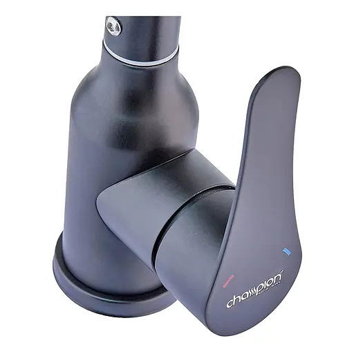 Смеситель для кухни Champion SAP-011 Black CH6149 Черный матовый - фото 2