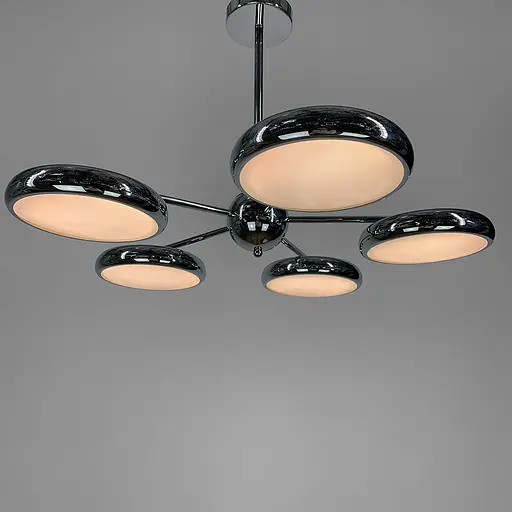 Люстра дизайнерська на 5 світлових блоків Line.F S 011/5 CR - фото 7