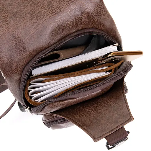 Чоловіча сумка для бананового пояса Vintage 16,2х33х12 см sum0014899 - фото 3