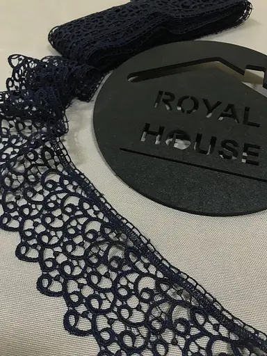 Мереживо Мізки синє - фото 1