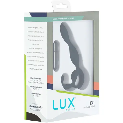 Масажер простати Lux Active LX1 Anal Trainer 5.75" Dark Blue віброкуля в комплекті - фото 6