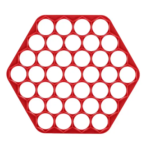 Комплект пельменниця пластикова та набір 3 дискових тісторізок: для чебуреків, пельменів, нарізування локшини, Kitchette 85170 - фото 2