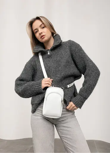 Женская сумка Sambag Modena белая 19 х 11 х 3 см (96193008) - фото 1