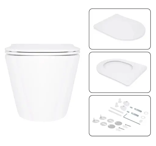 Набір Q-tap Nest 4 в 1 підвісний унітаз Swan Ultra Quiet 520x360x320 + комплект інсталяції QT16335180W48182 - фото 6