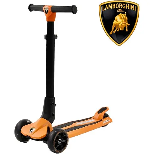 Самокат дитячий Best Scooter 60х28х80 см Сіро-жовтогарячий 000254950