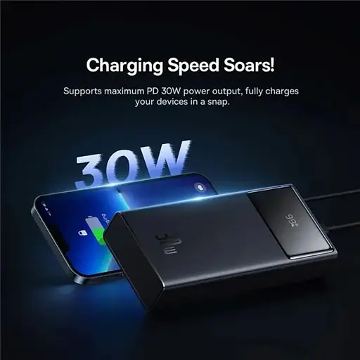 Портативний ЗП Baseus Star-Lord Digital Display 30W 30000 mAh (P10022905113-00) Cluster Black - фото 8