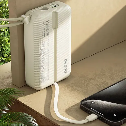 Павербанк Dudao White 20 000 mAh / 22.5 Вт (6977196680023) - фото 6