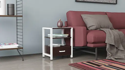 Тумба універсальна Ferrum-decor Вів'єн 1/1 50x41x40 білий ДСП Венге 16мм (FRD-106179) - фото 6