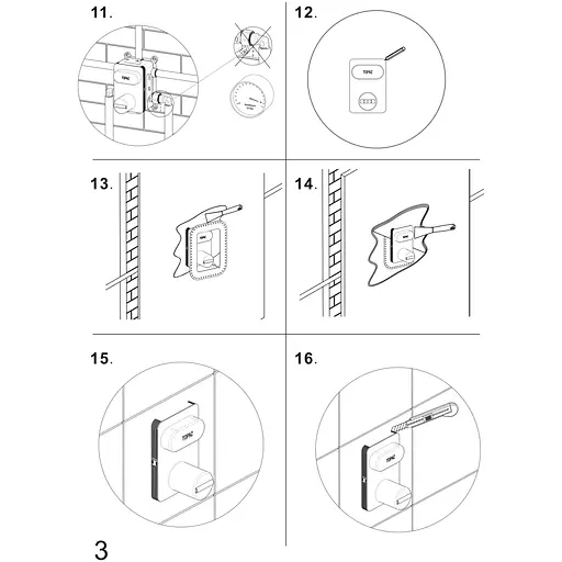 Душевая система встроенная TOPAZ LOFT TLF 32117-L06-C термостат для ванной комнаты с латунным смесителем - фото 7