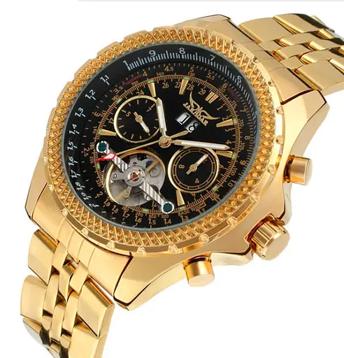 Наручний годинник чоловічий Jaragar Exclusive Gold (408) - фото 9