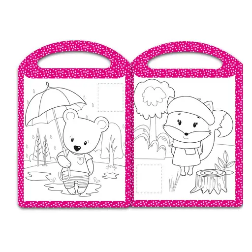 Детская раскраска "Милые любимцы" Апельсин РМ-68-03, 16 наклеек - фото 2