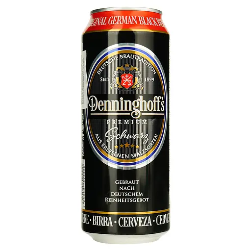 Пиво Denninghoff's Schwarz темне фільтроване 4.9% 0.5 л з/б