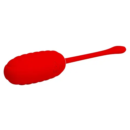 Віброяйце Pretty Love Kirk Super Soft Silicone 19,7 см (червоний) - фото 12