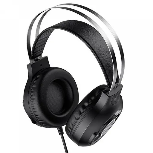 Дротова гарнітура Hoco Cool Game LED ESD04 Hi-Res, USB, 2х3.5mm, 2m, black - фото 2