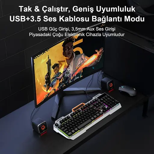 Акустическая система Aula 2.0 A200 Gaming Speaker (6948391265162) - фото 4