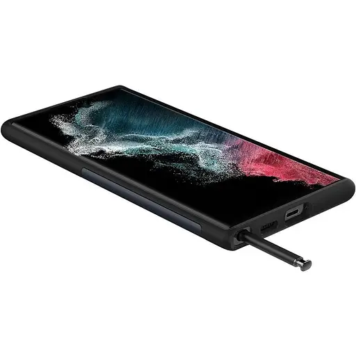 Чехол с подставкой Spigen Slim Armor для Samsung Galaxy S22 Ultra Slate ACS03944 - фото 8
