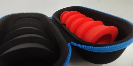 Силиконовые массажные банки Rockpods 10 штук (Черные и красные) - фото 4