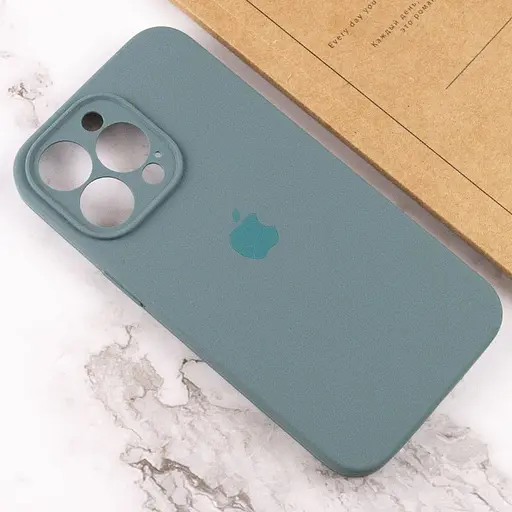 Чохол Epik Silicone Case Full Camera Protective (AA) для Apple iPhone 13 Pro (6.1) Зелений/Pine green - фото 4