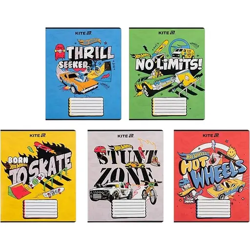 Набор тетрадей Kite Hot Wheels 18 листов в линию 20 шт. (HW25-237)