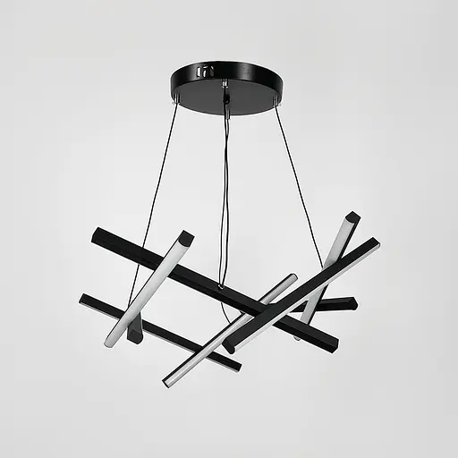 Черная Led люстра с подвесным регулируемым корпусом Ø 90 см | Ст. A 55071-650 BK | Line F - фото 3
