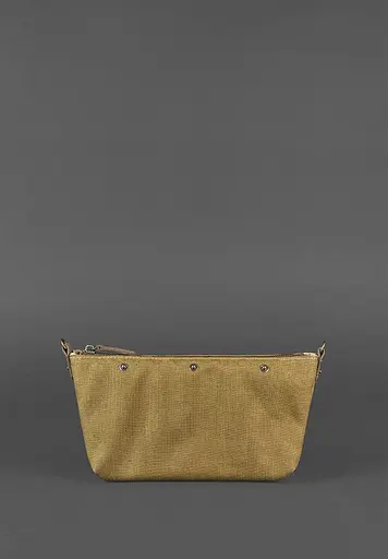 Шкіряна плетена жіноча сумка Пазл S темно-коричнева Crazy Horse - фото 4