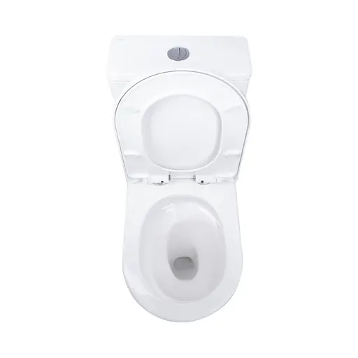 Унитаз-моноблок напольный Qtap Swan Ultra Quiet безободковый с сиденьем Soft-Close White QT16226080AW, Белый - фото 7