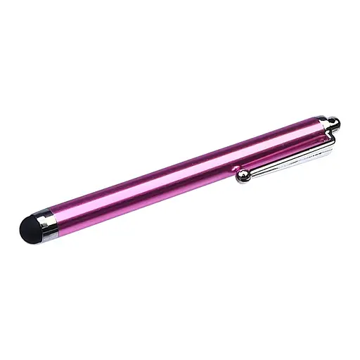 Стилус ємнісний, з отвором для кріплення, рожевий - фото 1