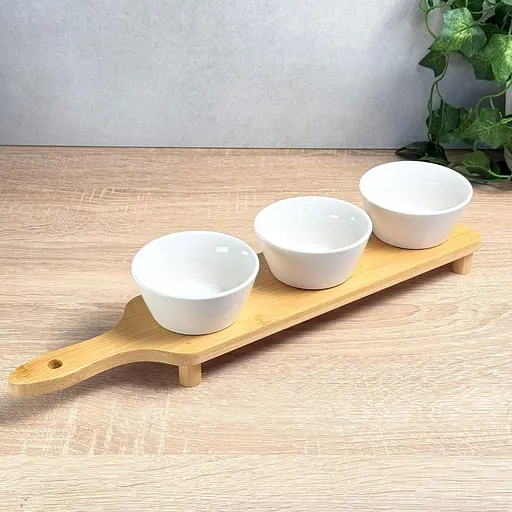 Набор соусников Ardesto Midori на подставке 110мл 3 шт. (AR0925S) - фото 2