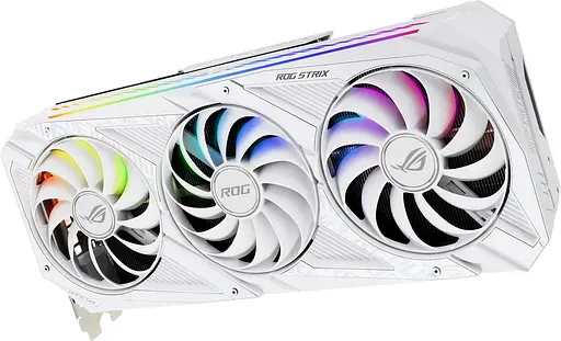 Відеокарта ASUS RTX 3080 10Gb ROG Strix White OC V2 LHR (ROG-STRIX-RTX3080-O10G-WHITE-V2) (GDDR6X, 320 bit, PCI-E v4.0 x16) Б/в - фото 4