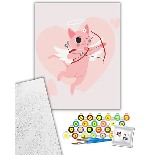 Картина по номерам "Хвостатый Купидон" 16515-AC 40x50 см - фото 2