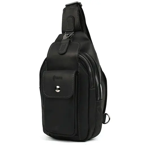Модный рюкзак слинг на одну шлейку черный TARWA 17х7х33.5 см sum0028454 - фото 1