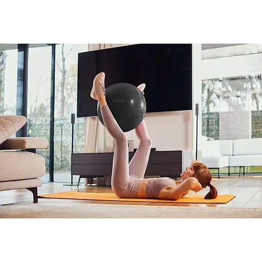 Мяч для фитнеса (фитбол) 4FIZJO 55 см Anti-Burst 4FJ0399 Black (P-5907739316257) - фото 5