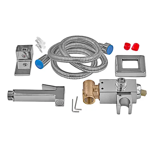 Набір гігієнічного душу прихованого монтажу Zerix LEB9-123 ZX5571, Хром - фото 4