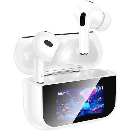 Бездротові навушники Hoco EW79 Bright, TWS, ANC, Touch Screen, BT5.4, 30mAh, 350mAh, 4h, white