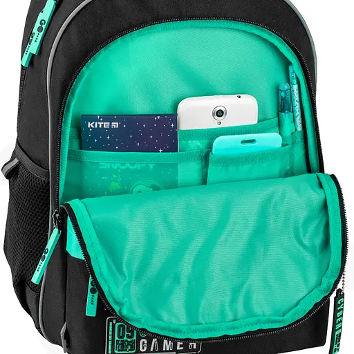 Рюкзак GoPack Education 182M New Level Чорний (GO26-182M-8) - фото 11