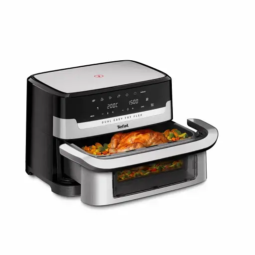 Аэрогриль Tefal Dual Easy Fry Flex 2700 Вт черный (EY922DE0) - фото 2