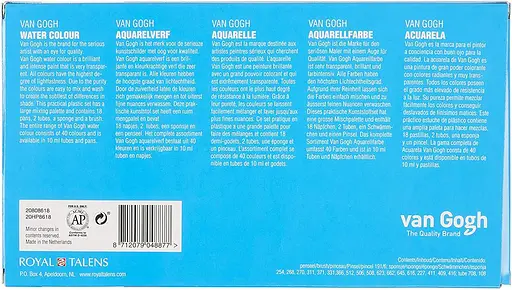 Набір акварельних фарб VAN GOGH 18 кювет+2х10 мл - фото 6