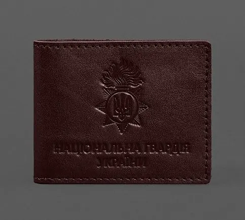Кожаный переплет для служебного удостоверения Национальной гвардии Бордова - фото 1