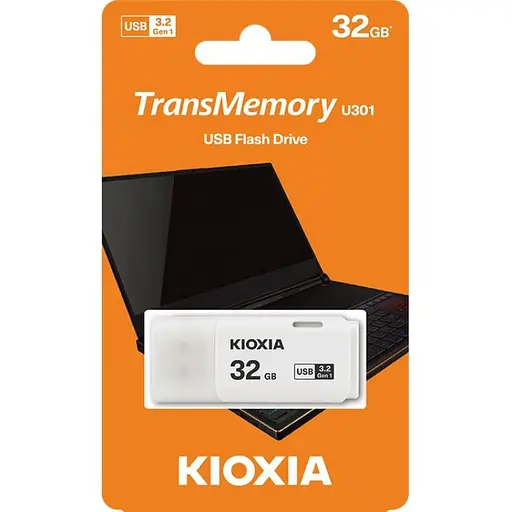 Флеш-накопичувач Kioxia USB3.2 32GB TransMemory U301 White (LU301W032GG4) - фото 3