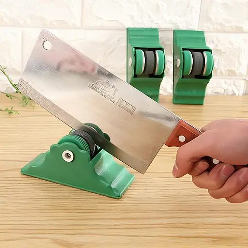 Точилка універсальна для ножів та ножиць кругла на підставці 12.5 см, Kitchen Master 84111 - фото 1