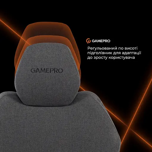 Крісло ігрове GamePro GC775B Black fabric (GC775B) - фото 16