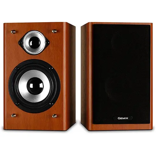 Колонки 2.0 Gemix TF-5 Cherry, 2 x 5 Вт, МДФ, питание от сети 220V, управление сзади - фото 1