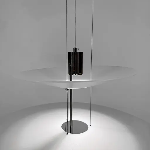 Дизайнерский 3-х ярусный светильник КРЫЛЬЯ СВЕТА с черным основанием | Ст. MJ 14-360+680+360 BK Line F - фото 2