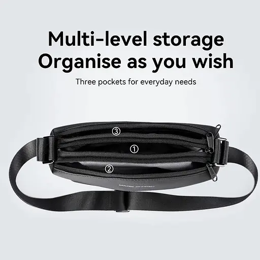 Сумка на плечо Mark Ryden MR105 водонепроницаемая (Черный) - фото 7