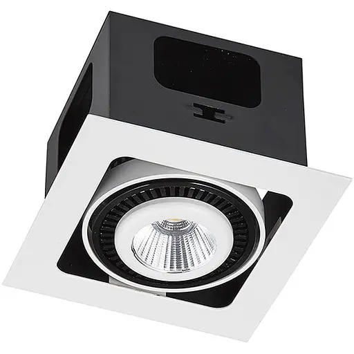 Точковий світильник Skarlat RGL7115-1 1×12W WH+BK 3000K - фото 1