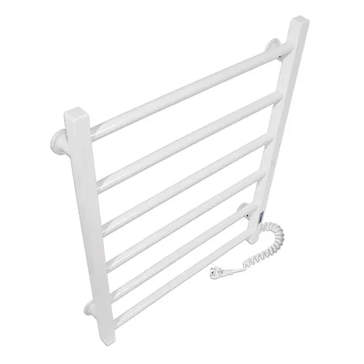 Электрический полотенцесушитель Laris Зебра Альфа ЧФ6 500x600 Э правый R3 77700070, Белый, Правое, Электронный - фото 3